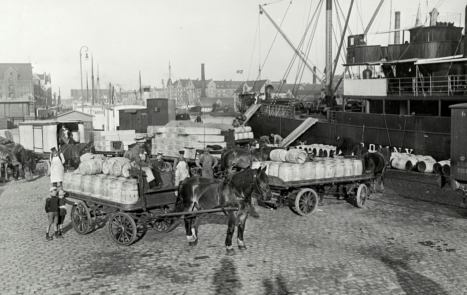 Varer på havnen