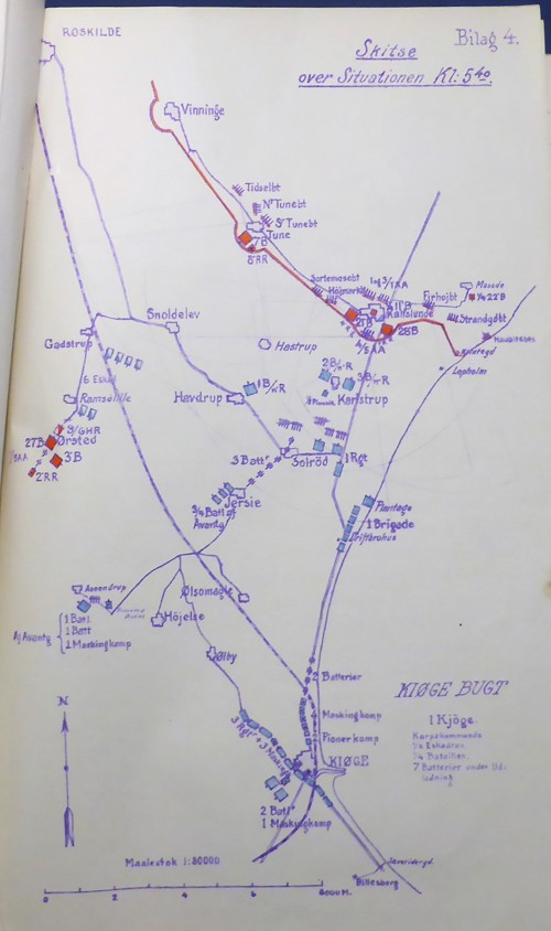 Tunekommandoens forventning om, hvordan et tysk angreb ville forløbe i april 1917