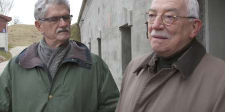 Uffe Ellemann og Mogens Lykketoft på Mosede Fort i marts 2017