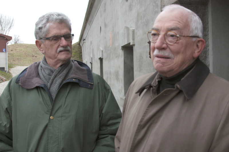 Uffe Ellemann og Mogens Lykketoft på Mosede Fort i marts 2017