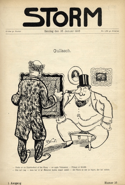 Robert Storm Petersen. Ugebladet Storm udkom fra den 1. oktober 1915