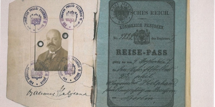 Tysk rejsepas for Dr. Helphand september 1916 til september 1917