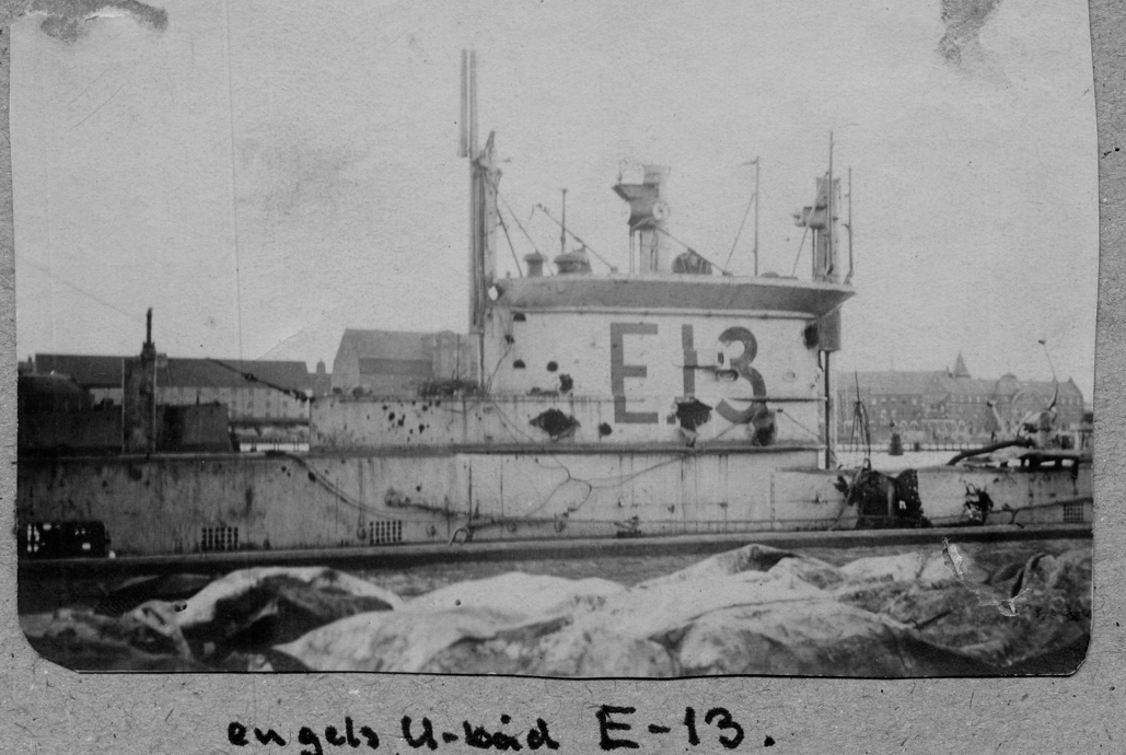 Den beskadigede ubåd, E13
