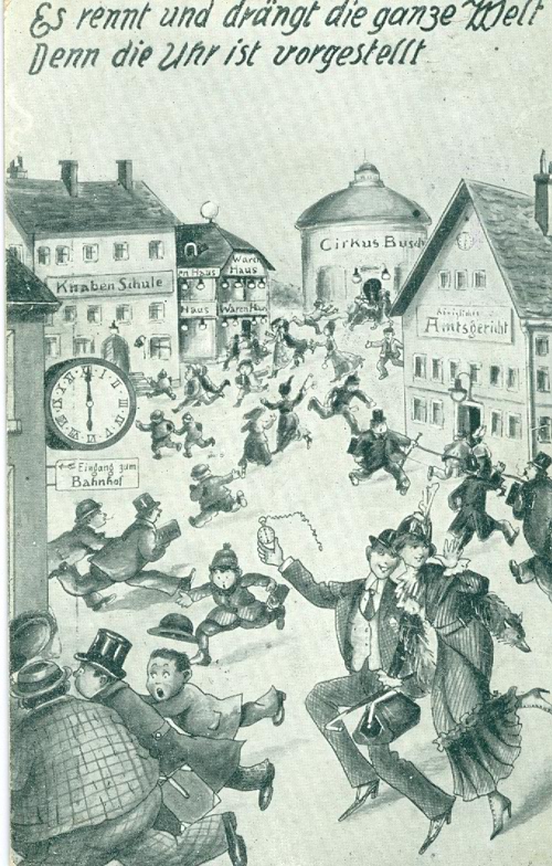 Indførelsen af sommertid i Tyskland 1916.