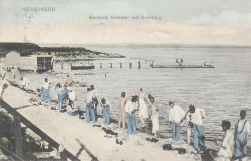 Badende soldater ved Kronborg