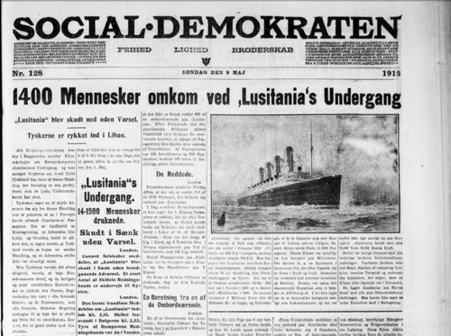 Lusitania's undergang 7. maj 1915