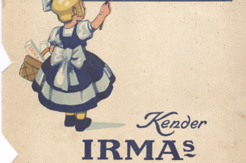 Forside af samlemappen fra IRMA med billeder fra Dansk Vestindien
